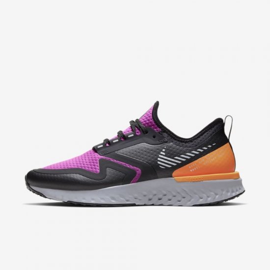 Nike Odyssey React Shield 2 | Fire Pink / Black / Atmosphere Grey / Metallic Silver - Click Image to Close