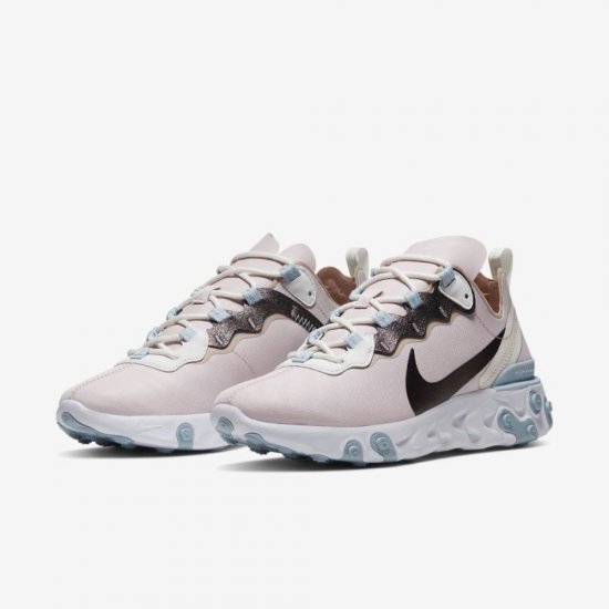 Nike React Element 55 SE | Barely Rose / Summit White / Light Armoury Blue / Fossil Stone - Click Image to Close