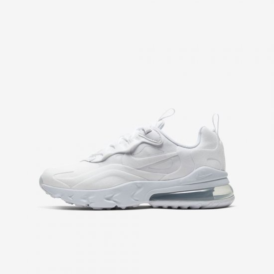 Nike Air Max 270 React | White / Metallic Silver / White / White - Click Image to Close