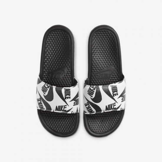 Nike Benassi JDI | Black / White / Multi-Colour / Black - Click Image to Close