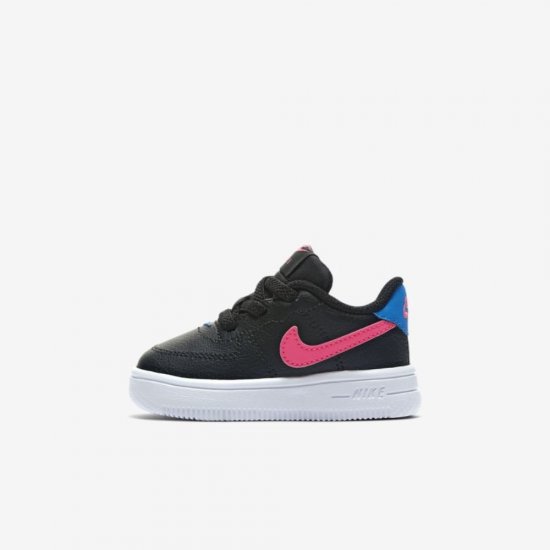 Nike Force 1 '18 | Black / Photo Blue / White / Pink Blast - Click Image to Close