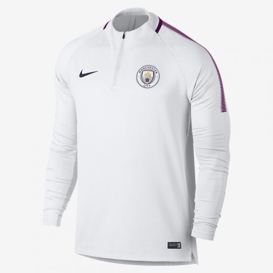 Manchester City FC Dri-FIT Squad Drill | White / True Berry / Midnight Navy - Click Image to Close