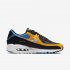 Nike Air Max 90 Premium | Black / Pacific Blue / University Gold / Metallic Silver