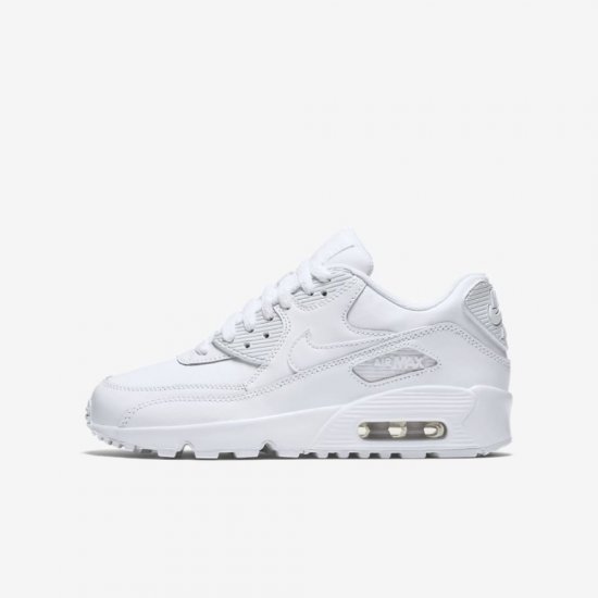 Nike Air Max 90 Leather | White / White - Click Image to Close