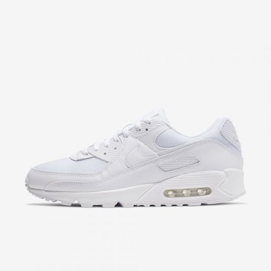 Nike Air Max 90 | White / White / Wolf Grey / White - Click Image to Close