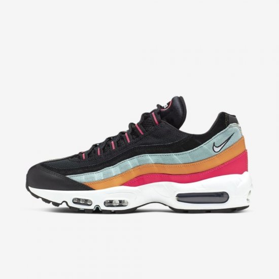 Nike Air Max 95 Essential | Black / Ocean Cube / Kumquat / White - Click Image to Close