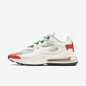 Nike Air Max 270 React (Mid-Century) | Light Beige Chalk / Summit White / Team Orange / Platinum Tint