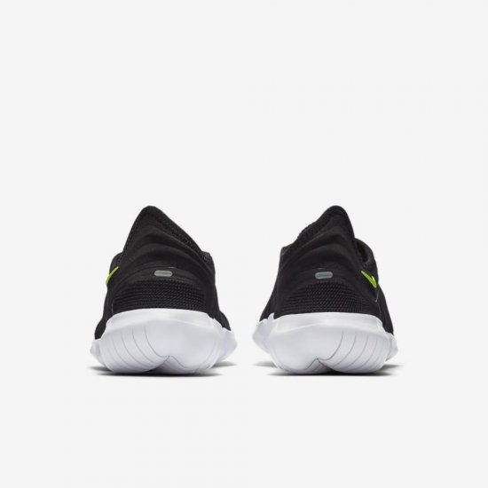 Nike Free RN Flyknit 3.0 | Black / White / Volt - Click Image to Close