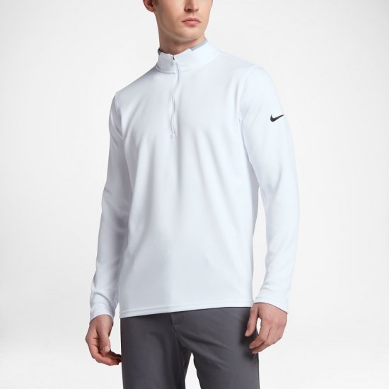 Nike Dri-FIT Half-Zip | White / Wolf Grey / Black - Click Image to Close