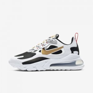 Nike Air Max 270 React | Vast Grey / Black / Metallic Gold / Sail