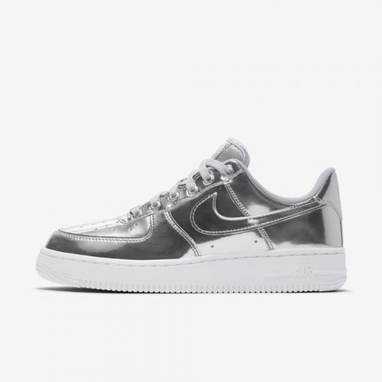 Nike Air Force 1 SP | Chrome / White / Metallic Silver - Click Image to Close