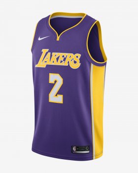 Lonzo Ball Icon Edition Swingman Jersey (Los Angeles Lakers) | Field Purple / Amarillo / White