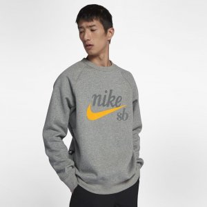 Nike SB Icon | Dark Grey Heather / Laser Orange