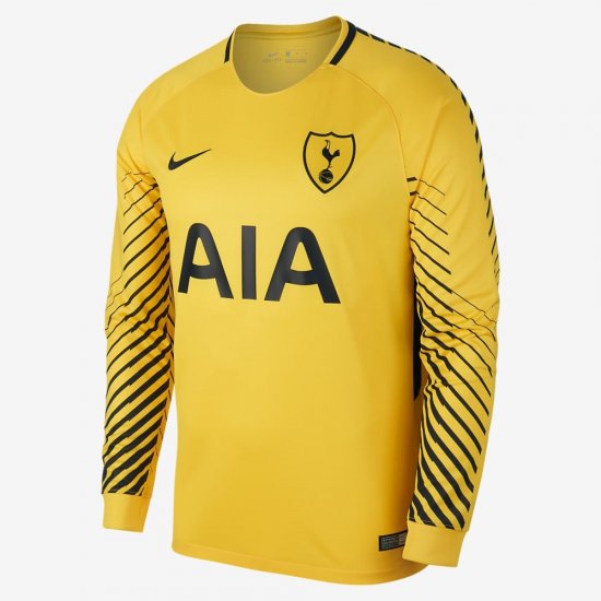 2017/18 Tottenham Hotspur Stadium Goalkeeper | Tour Yellow / Black / Black - Click Image to Close