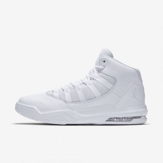 Jordan Max Aura | White / White / White - Click Image to Close