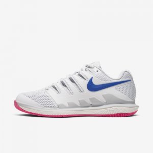 NikeCourt Air Zoom Vapor X | Pure Platinum / Metallic Platinum / Pink Blast / Racer Blue