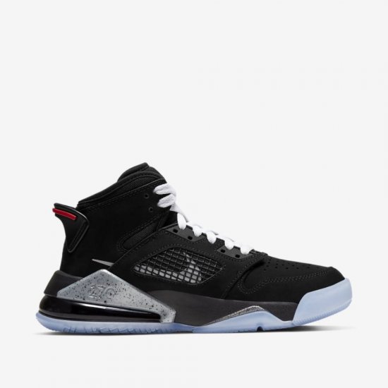 Jordan Mars 270 | Black / Fire Red / White / Reflect Silver - Click Image to Close
