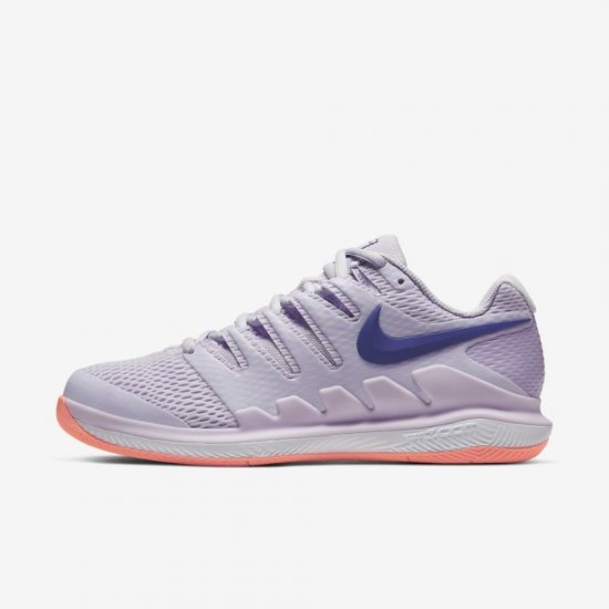 NikeCourt Air Zoom Vapor X | Barely Grape / Bright Mango / Regency Purple - Click Image to Close