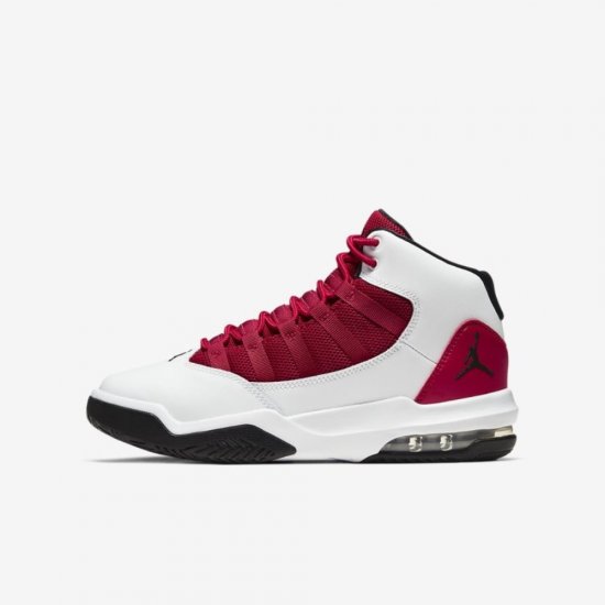 Jordan Max Aura | White / Gym Red / Black - Click Image to Close