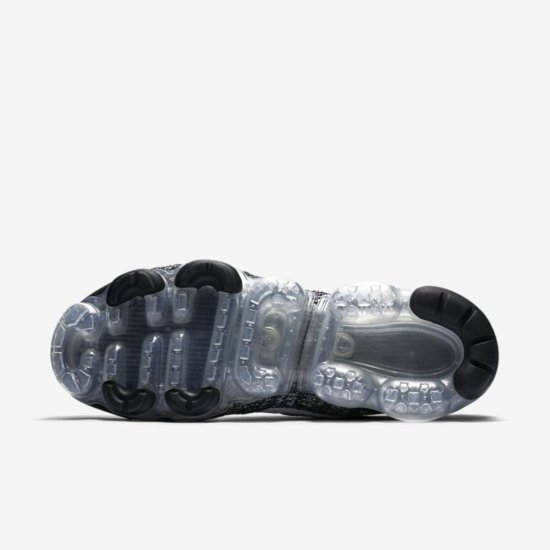 Nike Air VaporMax Flyknit 3 | Black / Metallic Silver / White - Click Image to Close