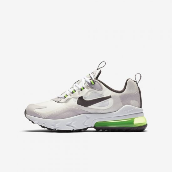 Nike Air Max 270 React | Summit White / Electric Green / Vast Grey / Silver Lilac - Click Image to Close