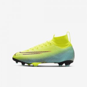 Nike Jr. Mercurial Superfly 7 Elite MDS FG | Lemon Venom / Aurora / Black