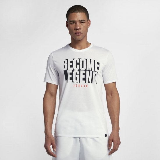 Jordan "Become Legend" | White / Black - Click Image to Close