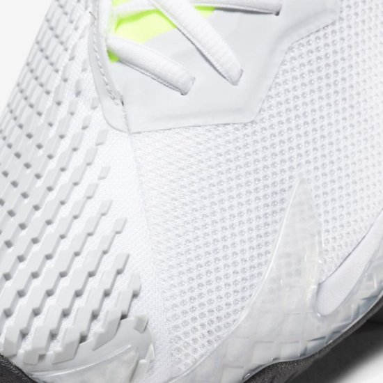 NikeCourt Air Zoom Vapor Cage 4 | White / Volt / Pure Platinum / Black - Click Image to Close