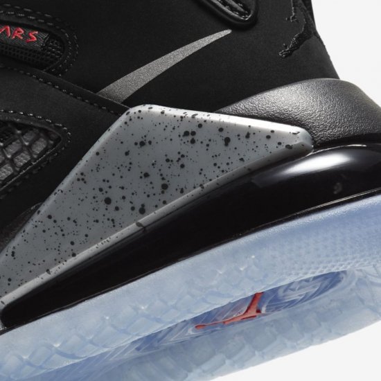 Jordan Mars 270 | Black / Fire Red / White / Reflect Silver - Click Image to Close