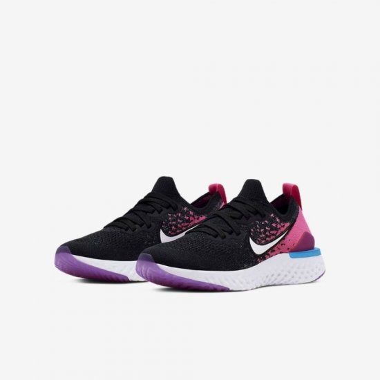 Nike Epic React Flyknit 2 | Black / Pink Blast / Vivid Purple / White - Click Image to Close