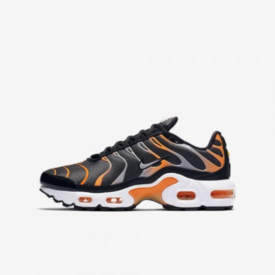 Nike Air Max Plus | Dark Grey / Total Orange / White / Wolf Grey - Click Image to Close