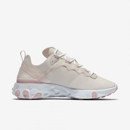 Nike React Element 55 | Pale Ivory / White / Light Soft Pink - Click Image to Close