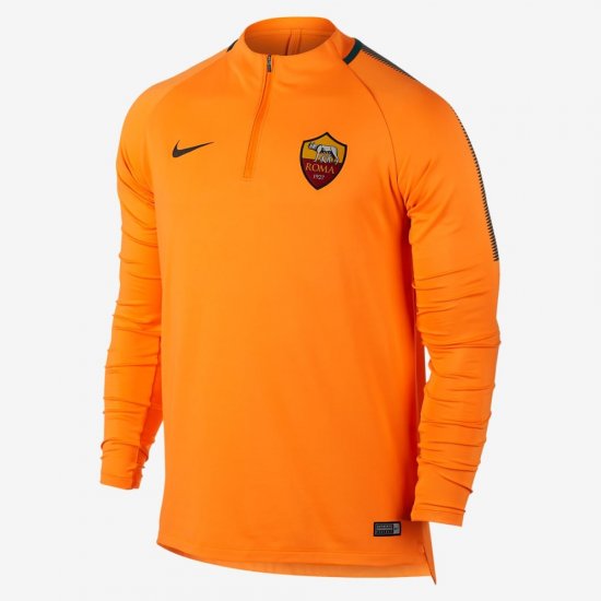 A.S. Roma Dri-FIT Squad Drill | Vivid Orange / Velvet Brown / Velvet Brown - Click Image to Close