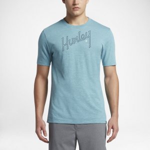 Hurley Outline Script | Chlorine Blue / Sail