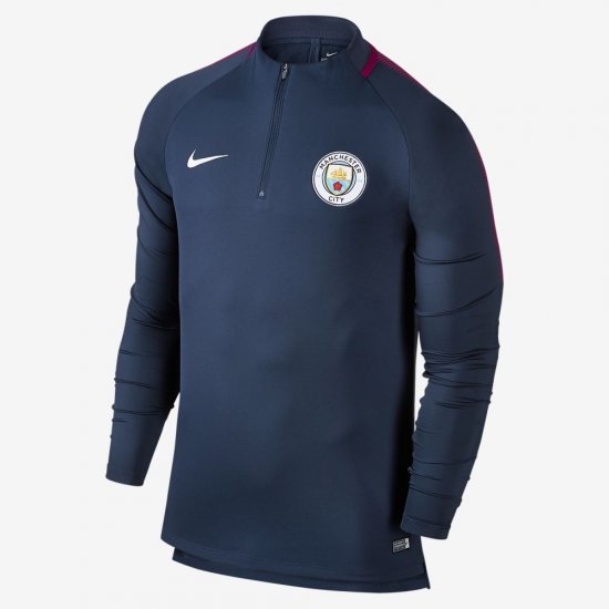 Manchester City FC Dri-FIT Squad Drill | Midnight Navy / True Berry / White - Click Image to Close