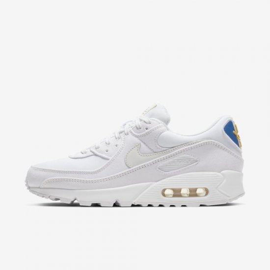 Nike Air Max 90 Premium | White / Sport Blue / Game Royal / Sail - Click Image to Close