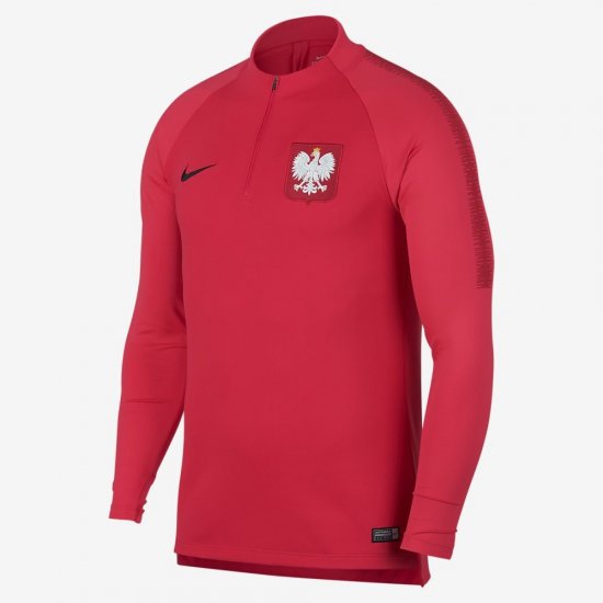 Poland Dri-FIT Squad Drill | Siren Red / University Red / Black - Click Image to Close