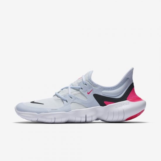 Nike Free RN 5.0 | White / Half Blue / Hyper Pink / Black - Click Image to Close