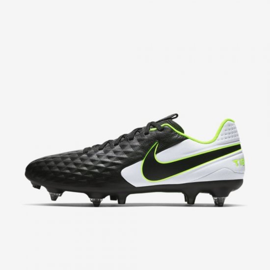 Nike Tiempo Legend 8 Academy SG-PRO Anti-Clog Traction | Black / White / Black - Click Image to Close