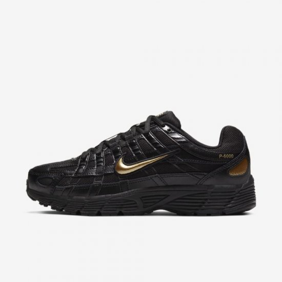 Nike P-6000 Essential | Black / Off Noir / Metallic Gold - Click Image to Close