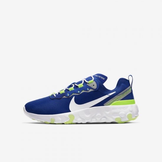 Nike Renew Element 55 | Hyper Blue / Ghost Green / Light Smoke Grey / White - Click Image to Close