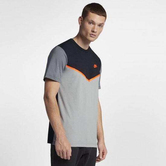 Nike Sportswear Windrunner | Black / Flat Silver / Cool Grey / Total Orange - Click Image to Close