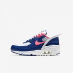 Nike Air Max 90 FlyEase | White / White / Deep Royal Blue / Hyper Pink