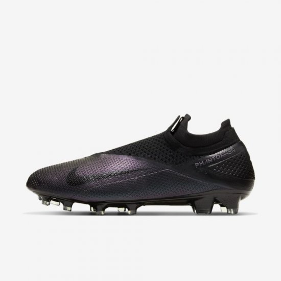 Nike Phantom Vision 2 Elite Dynamic Fit FG | Black / Black - Click Image to Close