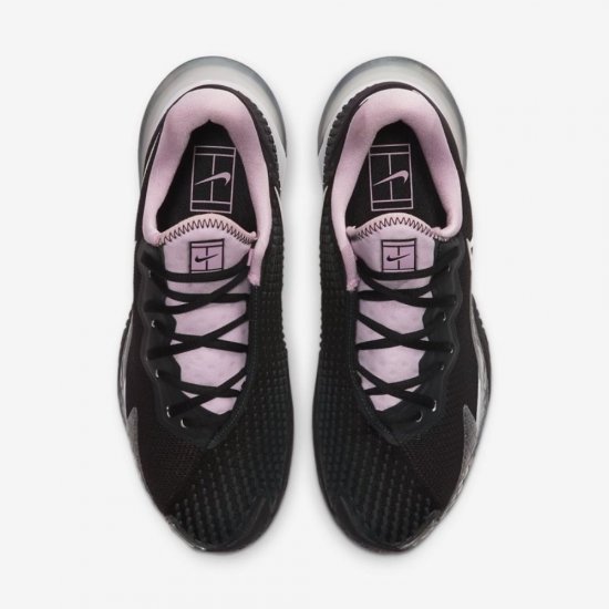 NikeCourt Air Zoom Vapor Cage 4 | Black / Pink Foam / Dark Smoke Grey / White - Click Image to Close