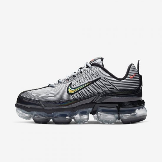 Nike Air VaporMax 360 | Metallic Silver / Metallic Dark Grey / Black / Max Orange - Click Image to Close