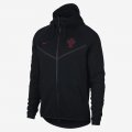 Portugal Tech Fleece Windrunner | Black / Gym Red