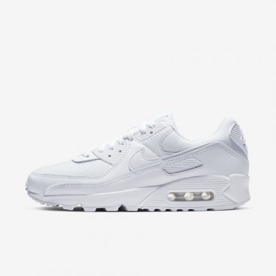 Nike Air Max 90 | White / White / Wolf Grey / White - Click Image to Close