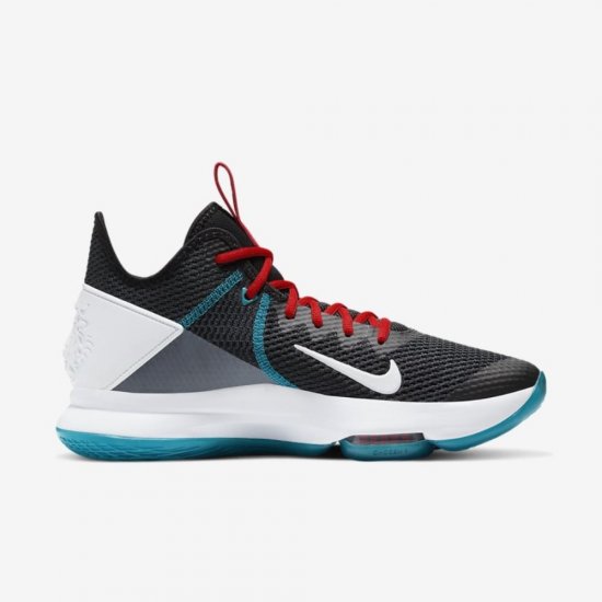 LeBron Witness 4 | Black / Chile Red / Glass Blue / White - Click Image to Close