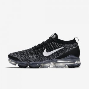 Nike Air VaporMax Flyknit 3 | Black / Metallic Silver / White